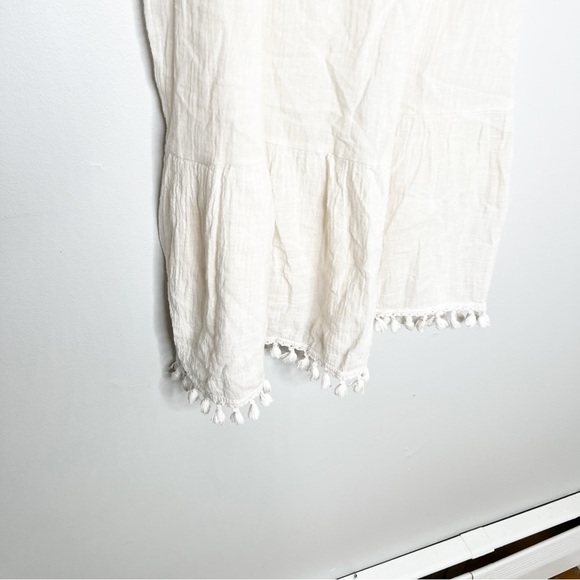 Revolve Eberjay White Sheer Off Shoulder Swim Cover Up Dress small medium - Picture 4 of 6